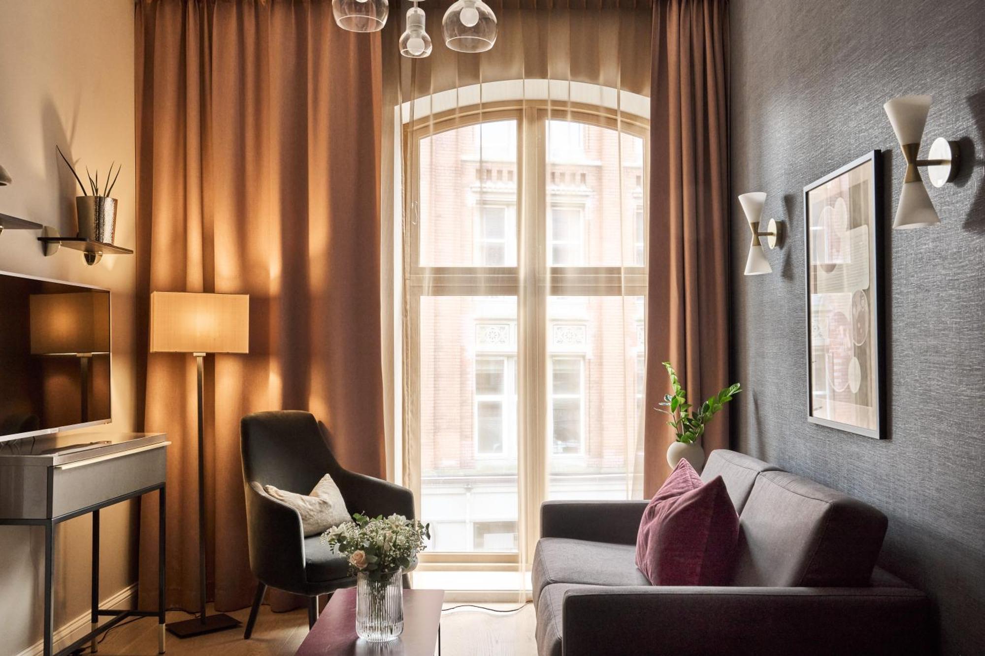 Opus 16 Hotel Bergen Exterior photo A living room