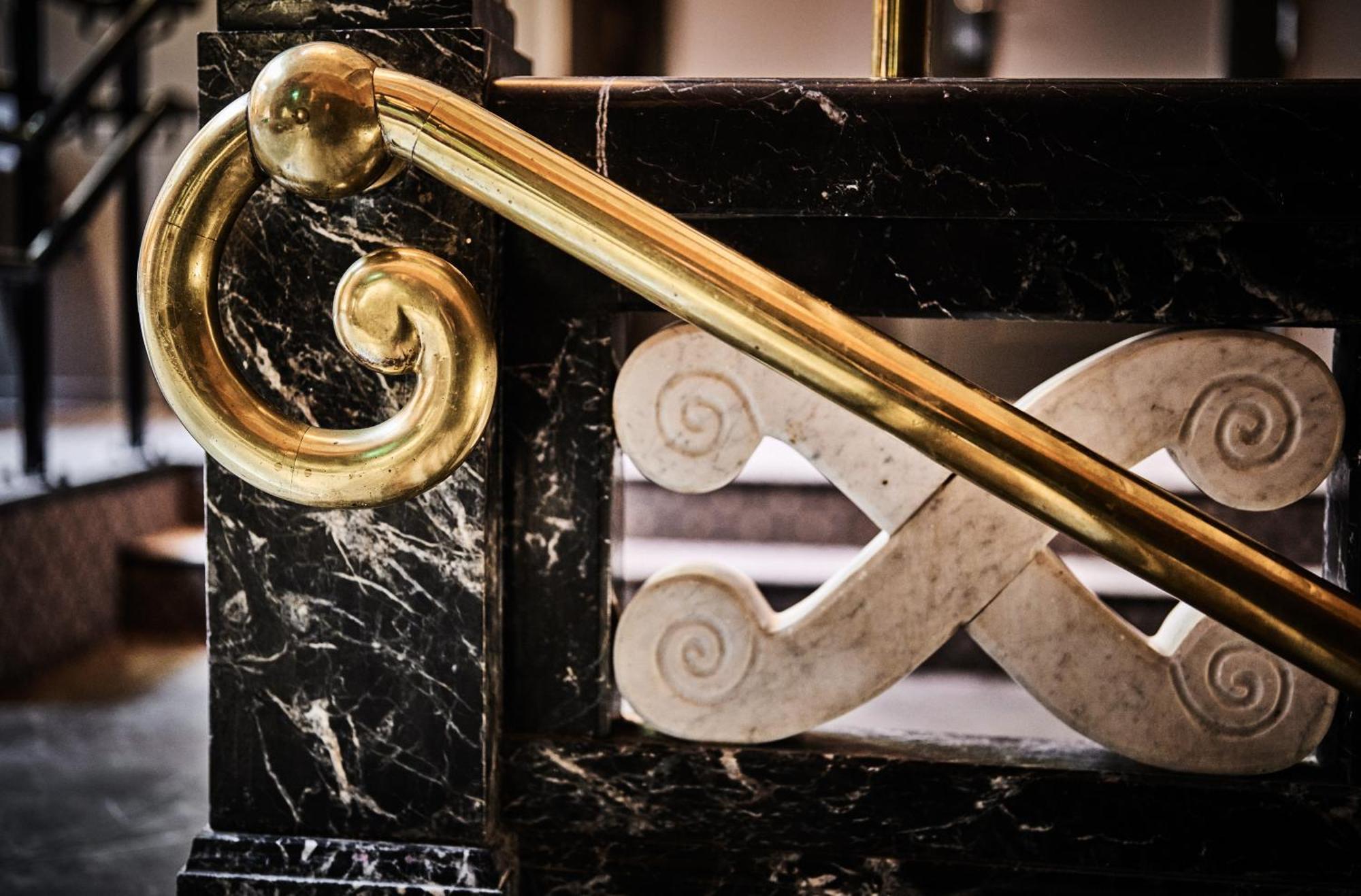 Opus 16 Hotel Bergen Exterior photo Marble and brass handrail